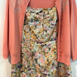 Anthropologie Aurelian Brocade Dress sz 16